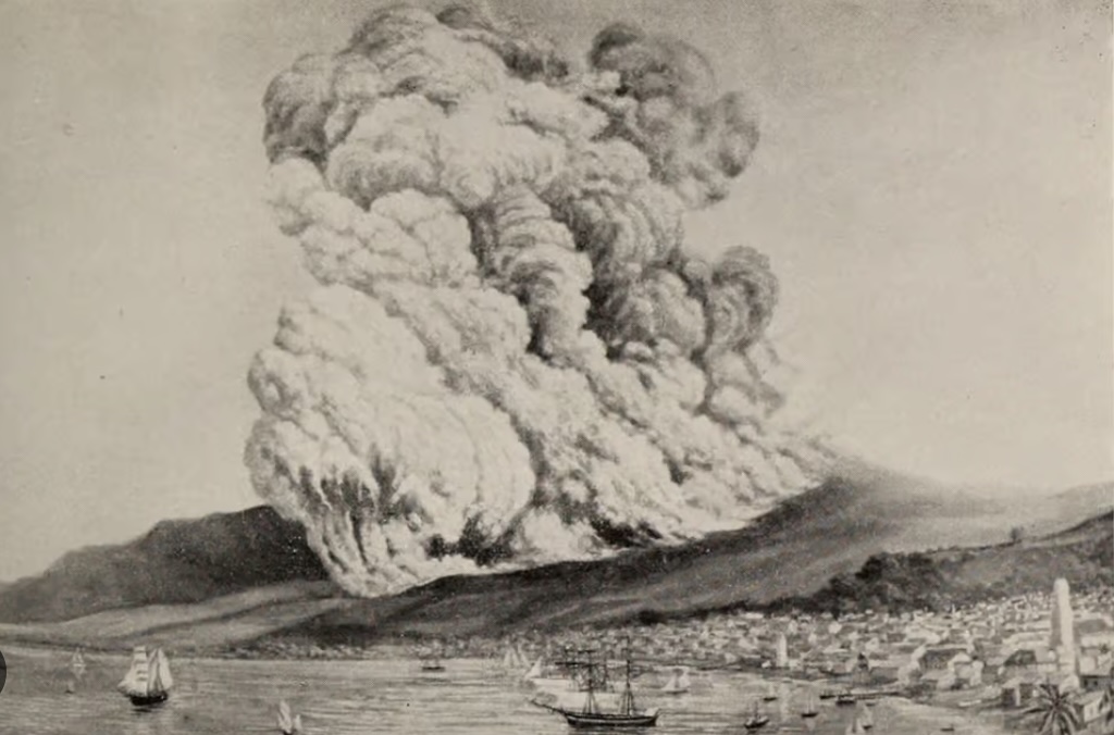 éruption montagne pelée